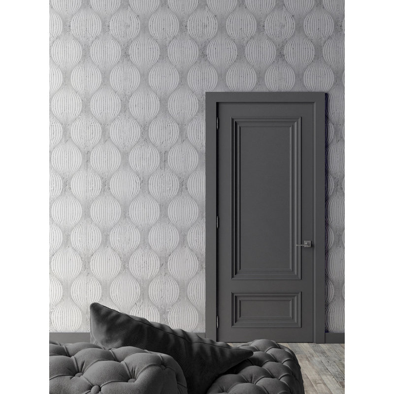 Generre 10m x 52cm Matte Paste the Wall Wallpaper Roll, Grey