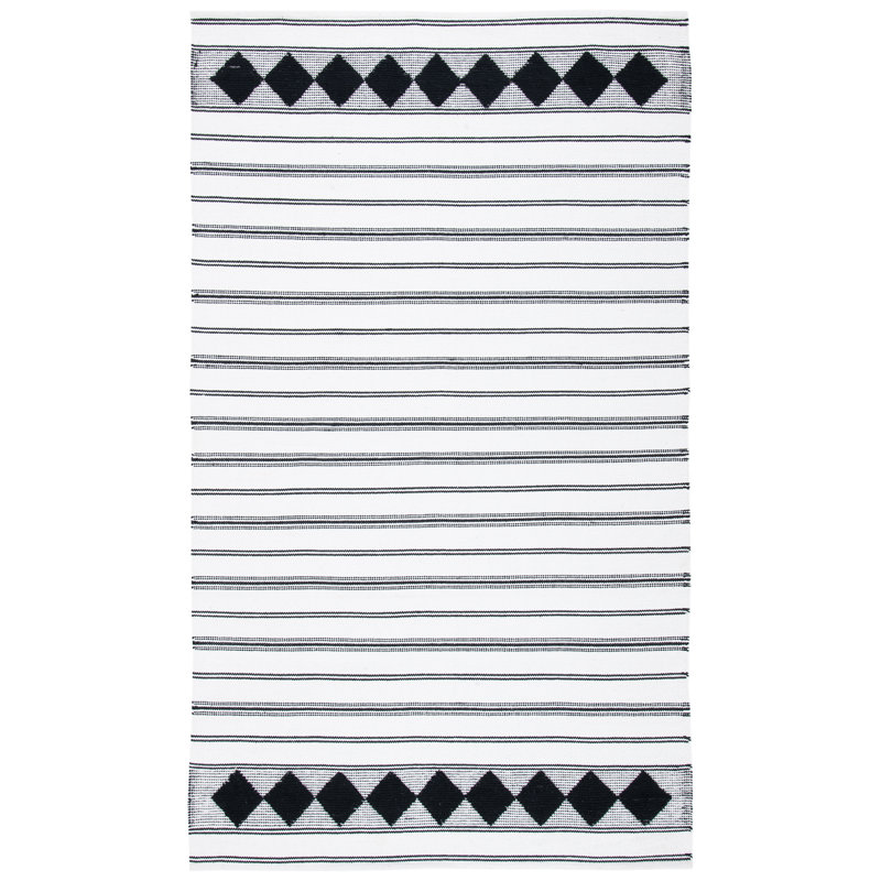 Breckenridge Flat Weave Cotton Striped Rug, Rectangle 3' x 5'