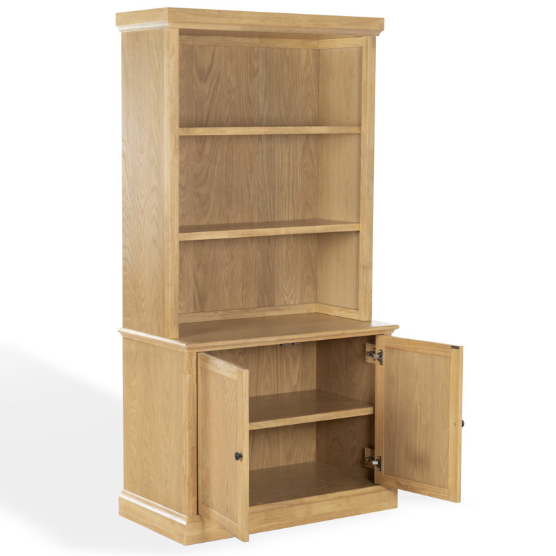 Haylina 4 Shelf Wood Bookcase, Natural