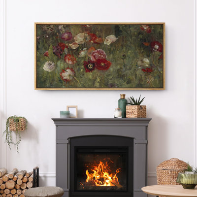 Champ de fleurs vibrantes, art moderne