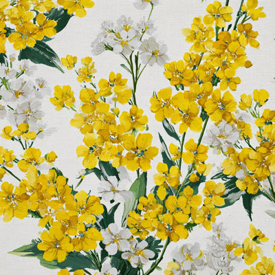 «Golden Wildflower Field», art mural sur toile tendue