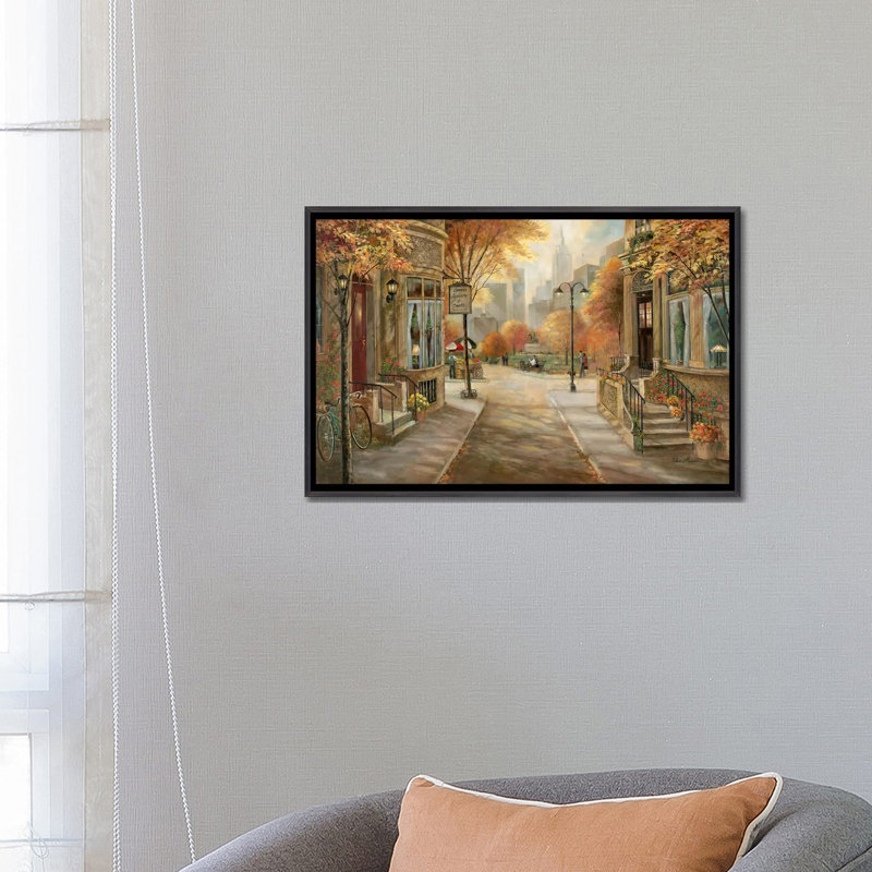 Carrie's Dance Academy par Ruane Manning - reproduction d'art, H 18 po x l 26 po x P 1,5 po, Toile avec cadre noir patiné