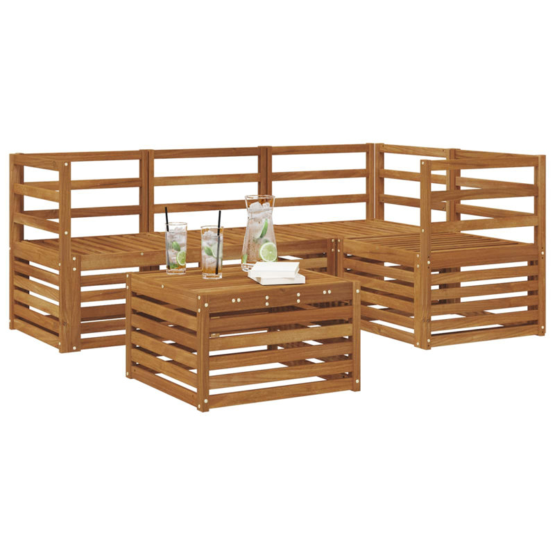 185.5cm Wide Patio Sectional Set