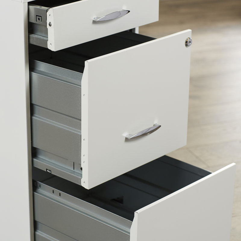 14.25'' Wide 3 -Drawer Steel File Cabinet