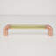 Brass U-Pull Handle With Copper Detail