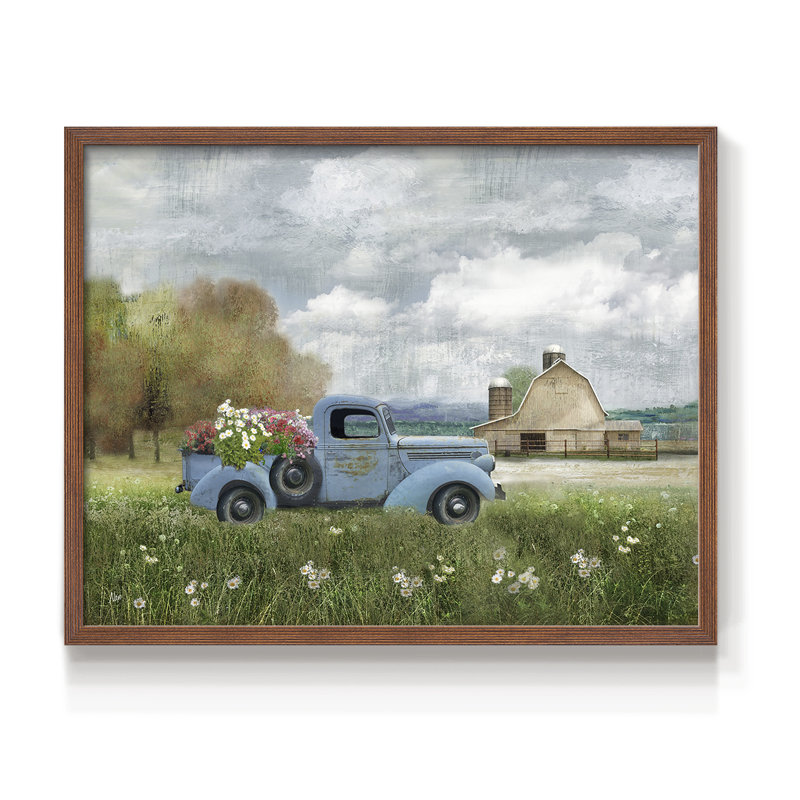 Fresh Country Picks - Impression encadrée - Restickable, H 16 po x l 20 po, Noyer