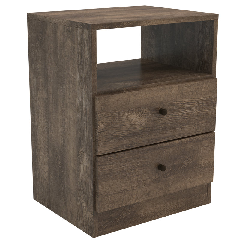 Hawkinsville 17'' W Nightstand, Brown