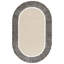 107 Hand Tufted Wool/Viscose/Cotton Striped Rug in Beige/Black-404711024