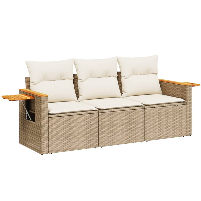 Ensemble de canapé de jardin Vidaxl beige