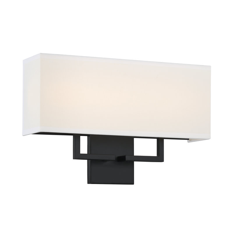 Steel Flush Mounted Sconce, White