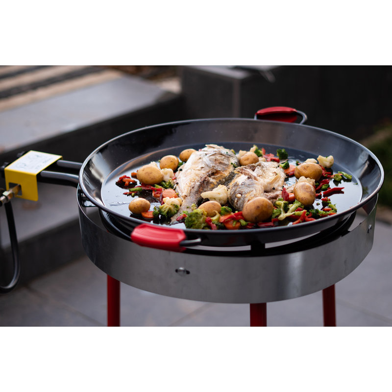 Ringg Chef Series Classic Kit With Paella Pan, Dual Gas Burner & Stand For 16 Servings, 33.86" H x 26.97" W x 29.92" D