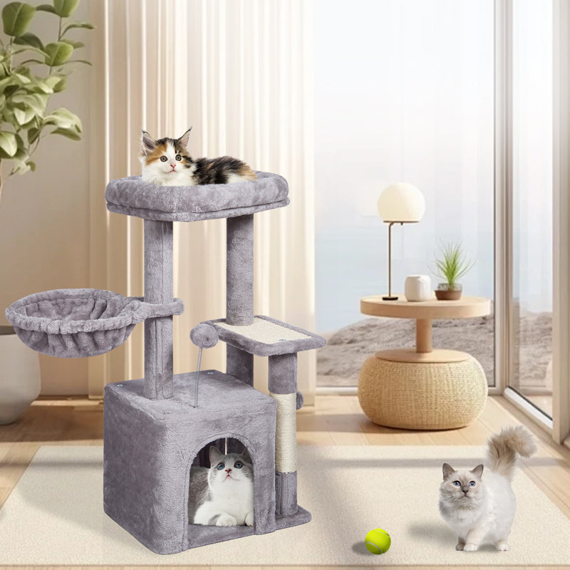 78.7cm H Cat Tree, Light Grey