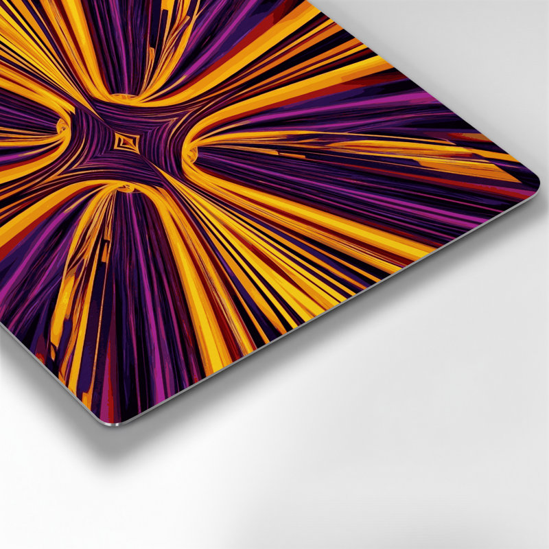 Art mural Op mauve 33, H 12 po x l 12 po