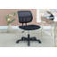 Fauteuil de bureau en maille noire 1 pièce