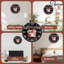 Horloge murale en bois 10 po, mouvement silencieux, à piles (piles AA non incluses), décor artistique, parfait pour les décorations