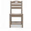 Ensemble bistro 3 pièces avec table ronde et 2 chaises brun antique-1858889417