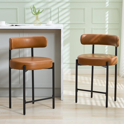 Tabouret de comptoir à dossier bas 24 po Najira