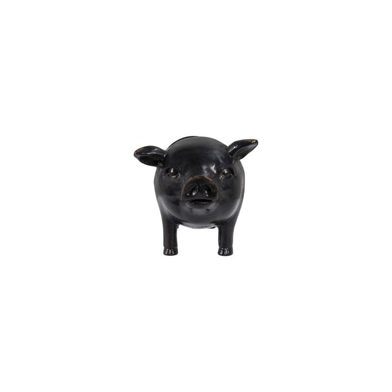 Resin Pig Paper Towel Holder in Freestanding Design
