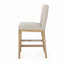 Ensemble de 2 tabourets de comptoir en tissu 27 pouces, confortables et élégants pour la cuisine et le bar-1563914003