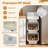 3 PCS Storage Bins on Wheels with Stay-Open Lid for Kitchen Bedroom Laundry Closet-627476099