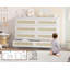 Commode spacieuse à 8 tiroirs en rotin de 47 pouces - Commode de style campagne moderne, meuble télé multifonctionnel et table d'entrée, mobilier de rangement pour grande chambre à coucher, blanc