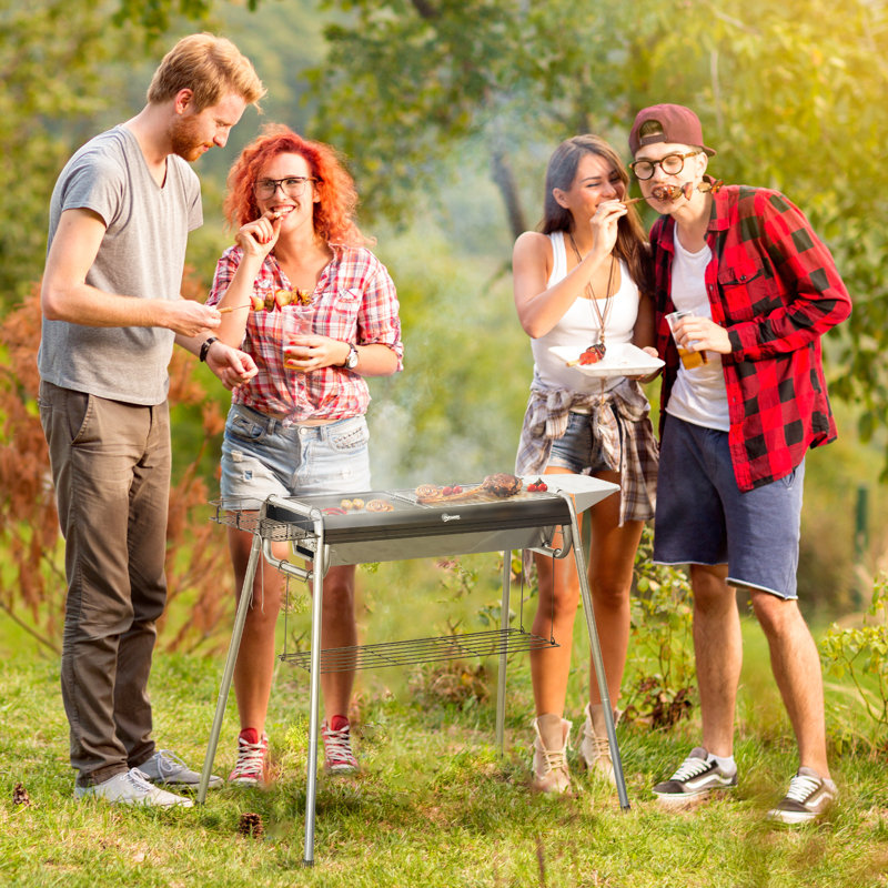 Williston Forge 107cm W Portable Charcoal Grill