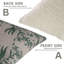 Coussin artisanal en lin à motif de blocs Fab Fabine-97419247