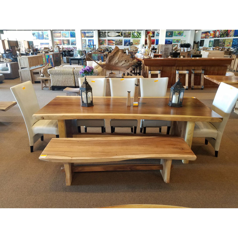 Solid Wood Dining Table, 71" L x 33" D