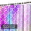 Rideau de douche imperméable avec 12 crochets Mermaid Magic Rainbow Scales Sparkles-273181972