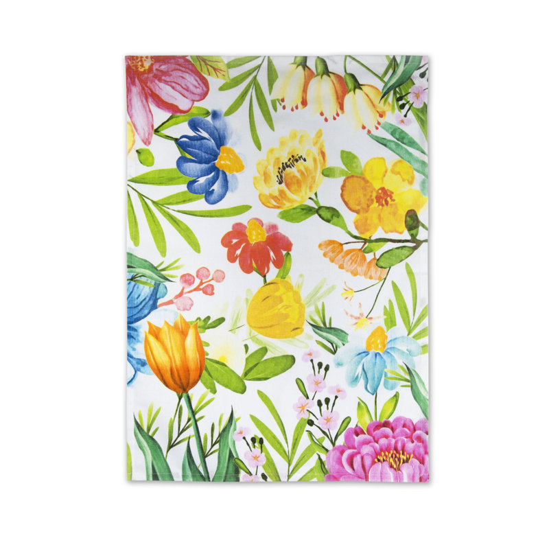 Blooming Cotton Floral Tea Towel Kitchen Towel