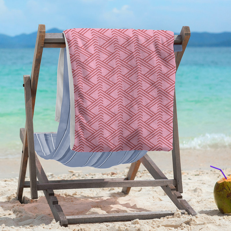 Beach Towel, Pink, Poly/Cotton