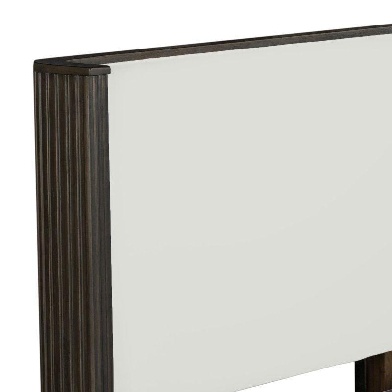 Twin Bed, Antique Oak & Gunmetal, Queen