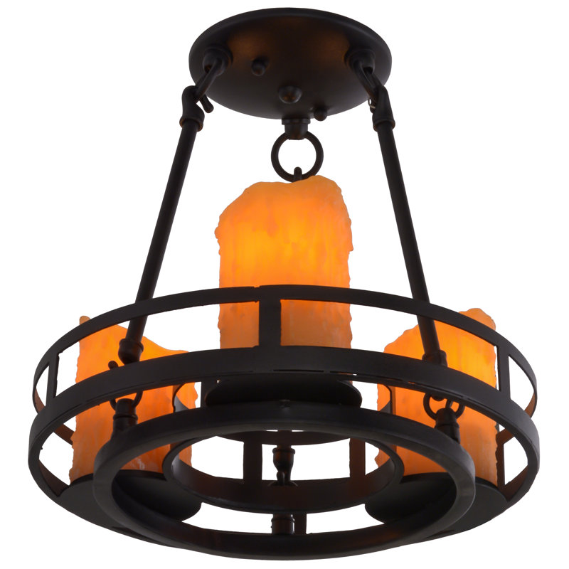 3 - Light Semi Flush Mount