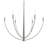 Jheni Six-Light Brushed Nickel Chandelier-127380295-130774067
