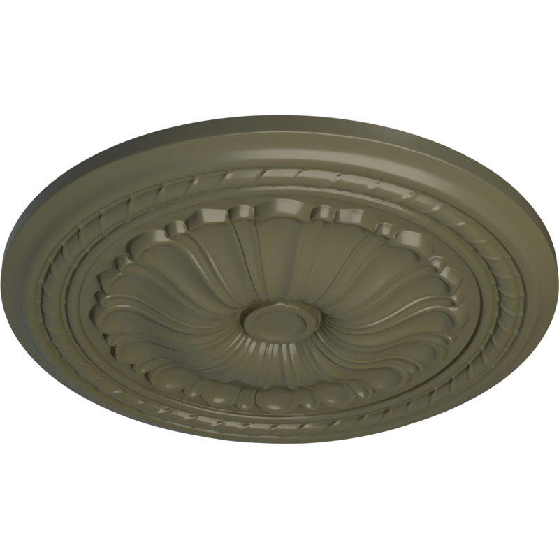 Médaillon de plafond à rallonge Endurathane Spring, Tortue peinte