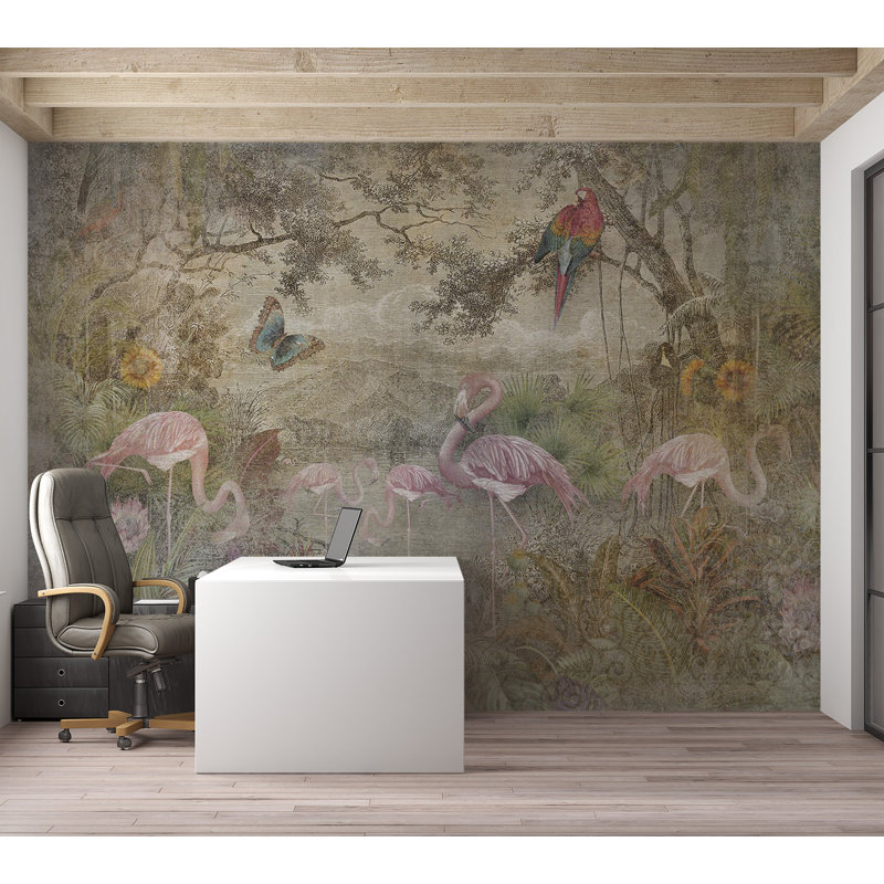 Adhésif mural pelez et collez - Faune et Flore sauvages, L 55 po x l 77 po