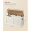 10 Pair Shoe Storage Bench
