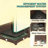 Portable Outdoor Plant Box,Garden Bed with Trellis,with Cover,Drainage Holes and Zipper Door-249582219