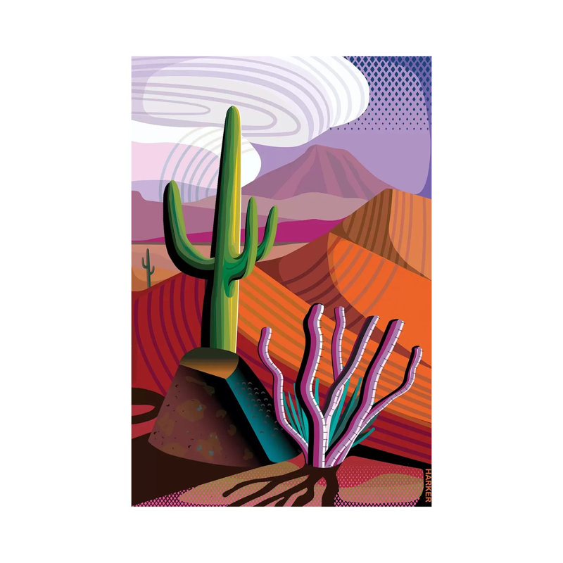 Gila River Reserve by Charles Harker - Wrapped Canvas Print, 20.32 cm H x 30.48 cm W