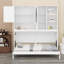 Lit escamotable avec armoire supérieure, tablettes-763922158