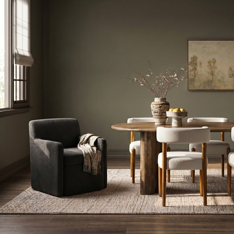 Chaise de salle à manger avec rangement Gosselin, Noir