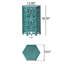 Table d'appoint de 30 cm - Fer ajouré, finition craquelée turquoise. Moderne et légère, idéale pour la terrasse et l'intérieur. Aucun assemblage requis. Design moderne et polyvalent. Convient autant à la terrasse qu'au salon.