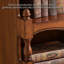 Bibliothèque en bois d'hévéa brun