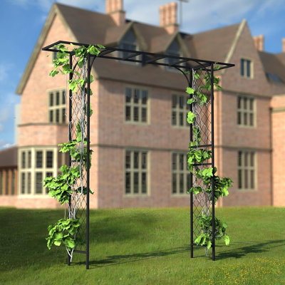 Metal Garden Arbor, Outdoor A...
