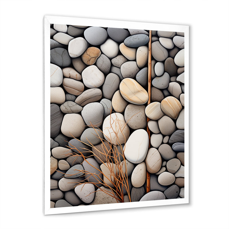 «Lavinda Beach Harmonious Balance II», reproduction sur toile, Cadre photo blanc, H 32 po x l 16 po x P 1 po