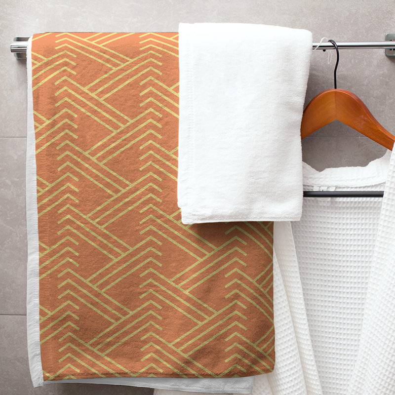Jordao Bath Towel, Orange/Yellow
