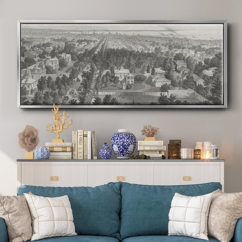 City of Buffalo - Toile avec cadre, H 20 po x l 50 po