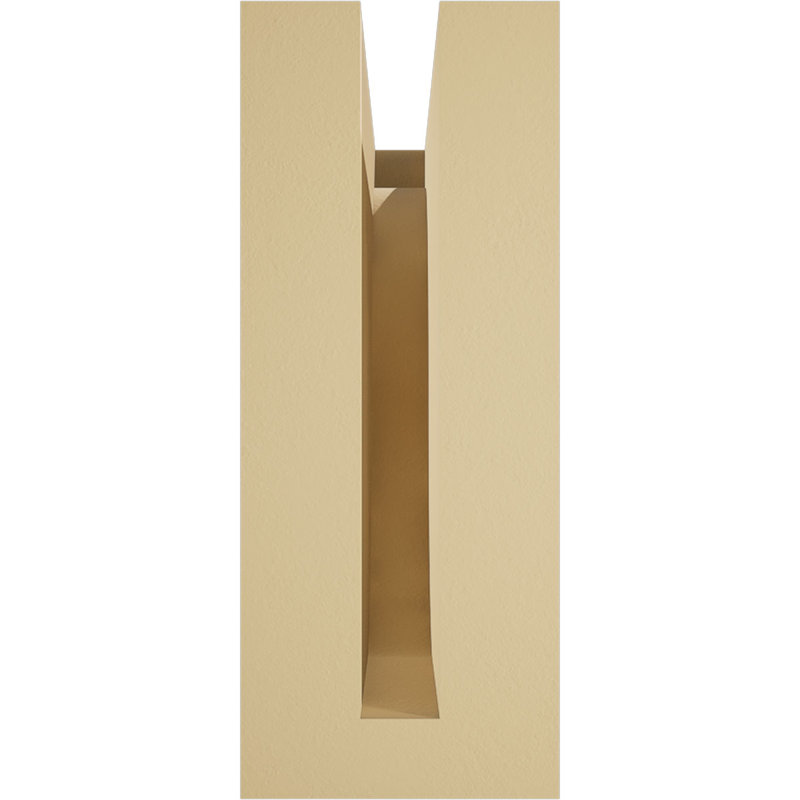 Del Monte Signature Urethane Rafter Tail, Primed Tan, 10" H x 16" W x 4" D