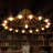 17 - Light Dimmable Wagon Wheel Chandelier
