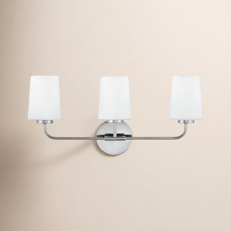Fitz 3 Light Frosted Dimmable Vanity Light